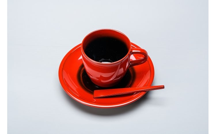 輪島塗 コーヒーカップ＆ソーサー 2客セット 作家もの 輪島塗 コーヒー