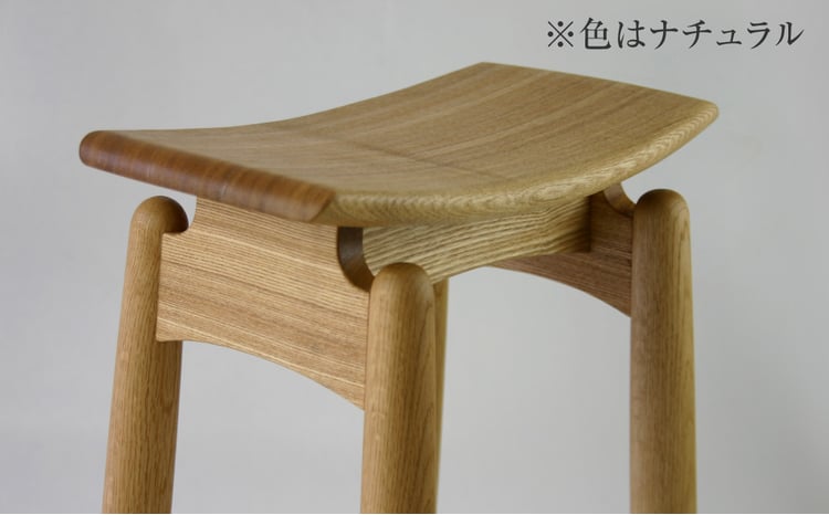 飛騨の職人が製作 組木加工 スツール Lサイズ カウンターチェア ハイ