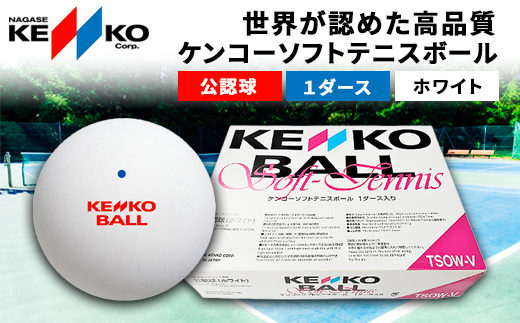ケンコーソフトテニスボール・ホワイト 公認球／ふるさと納税 テニス