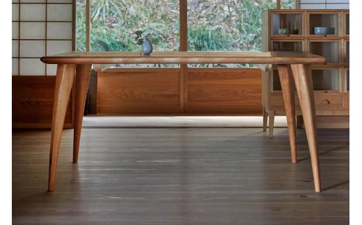 無垢材 伝統技法 ダイニングテーブル No.4（ミズメザクラ） 天然木