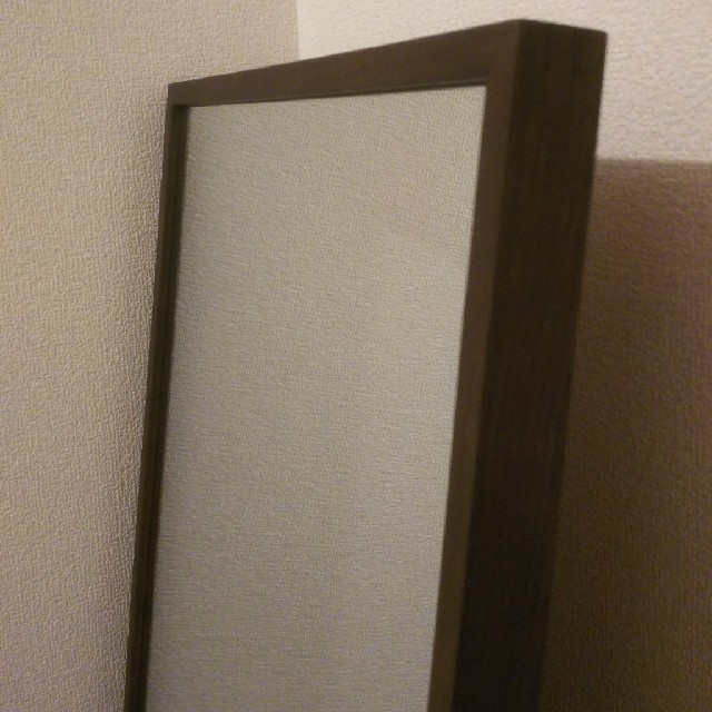 MUJI (無印良品) - 無印良品 MUJI ウォールナット材ミラー大 無垢材を
