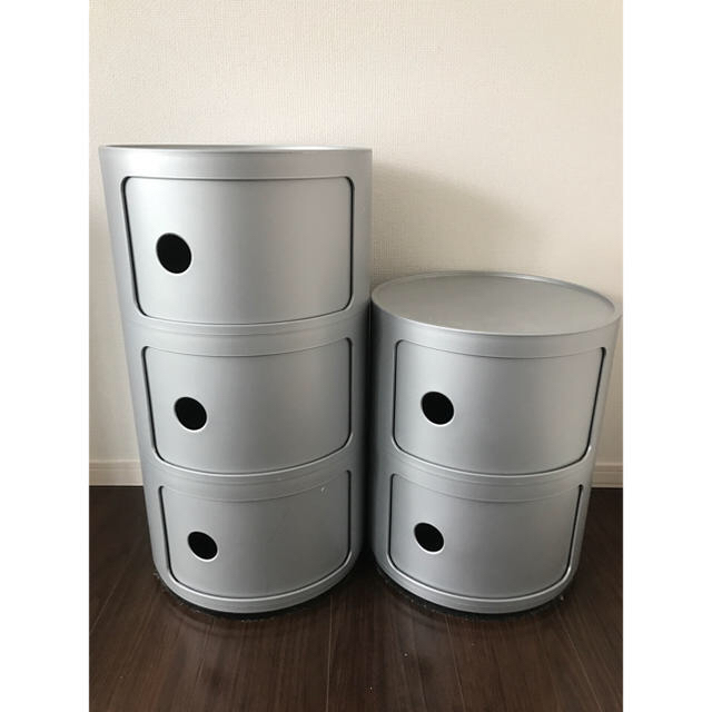 kartell - Kartell コンポニビリ 2段 シルバーの通販 by きむ's shop