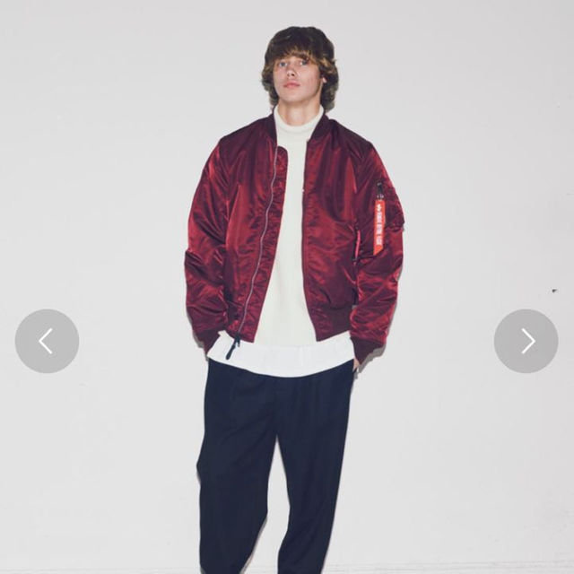 ALPHA INDUSTRIES - alpha industries ma1 ワインレッドの通販 by a