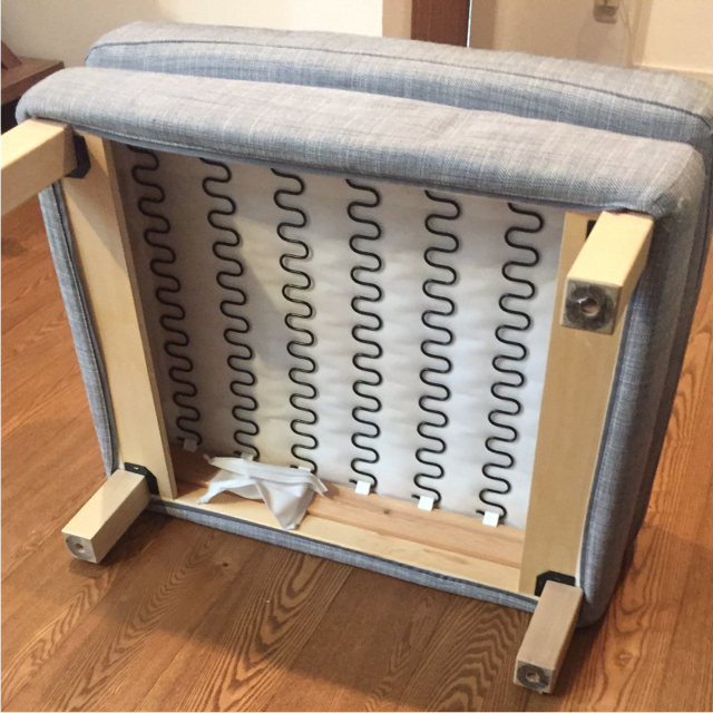 くま】IKEA Karlstad(カルルスタード) ベージュ オットマン IKEA