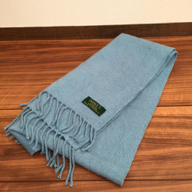 DRAKES - 【美品】ドレイクス DRAKES 高級100%カシミア マフラー