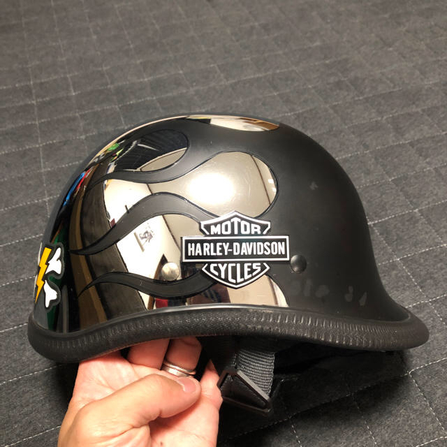 Harley Davidson - カスタム ジョッキーヘルメット クローム ハーレー