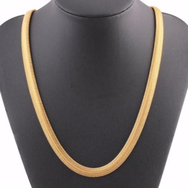 スネークチェーン K18 Gold Filled 60cm 8mm極太 26gの通販 by