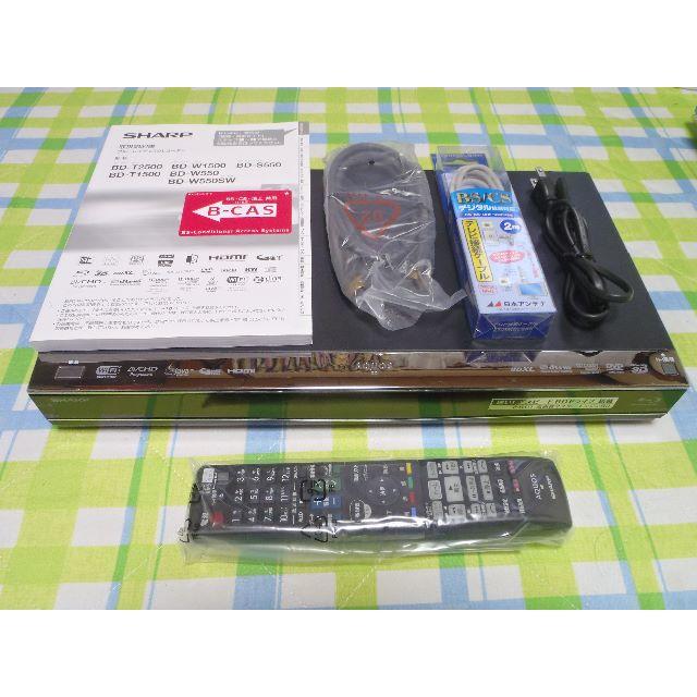 SHARP - 動作保証 HDD1TB AQUOS ブルーレイレコーダー BD-W1500の通販