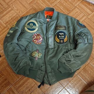 AVIREX - レア❗AVIREX ma-1 トップガン 長渕剛 Lの通販 by 紅牙's