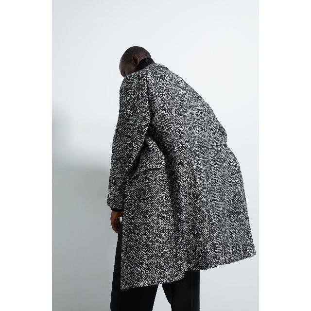 ZARA - 完売品 新品 ZARA ヘリンボーン柄 ダブルブレストコート メンズ