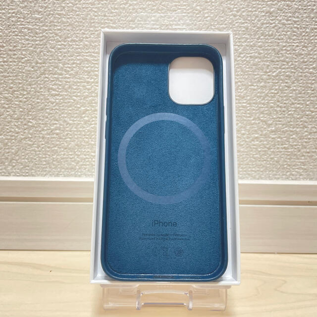 Apple - Apple 純正 iPhone 12 mini レザーケース バルティックブルー