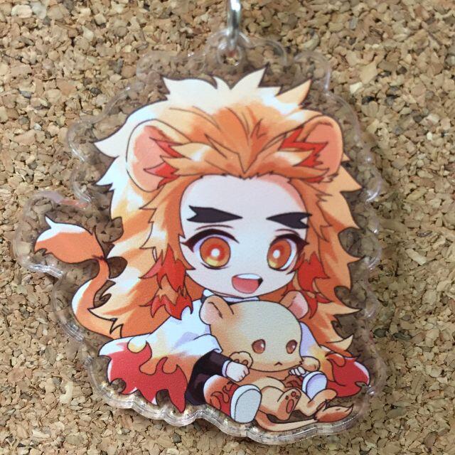 鬼滅の刃】煉獄杏寿郎（動物化ver） 【アクリルキーホルダー 】②の