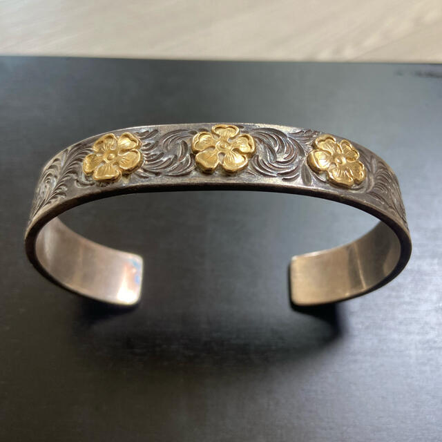 鷲見太郎 18金ローズバングル オーダー品2年待ち 鷲スタンプ2羽刻印