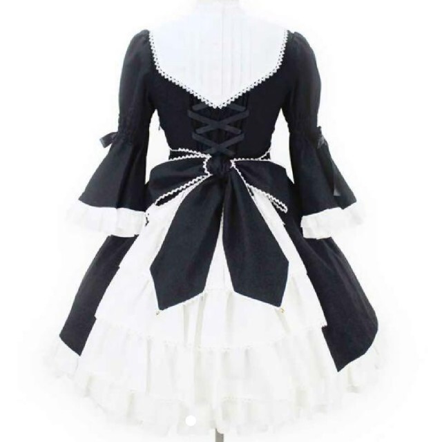 Angelic ブラックフリルロリータワンピースMetamorph angelic pretty