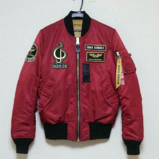 ALPHA INDUSTRIES（フライトジャケット ・ レッド/赤色系）のフリマ