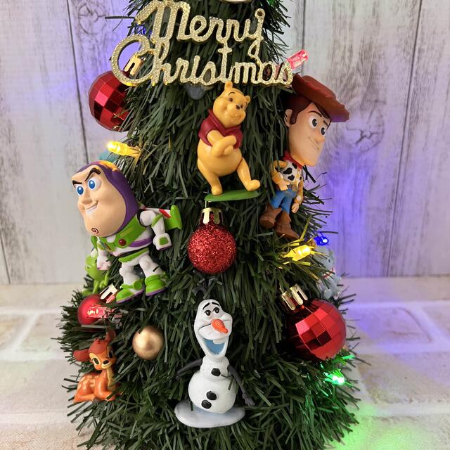 ディズニーキャラクター クリスマスツリー LEDライト フェイクグリーン