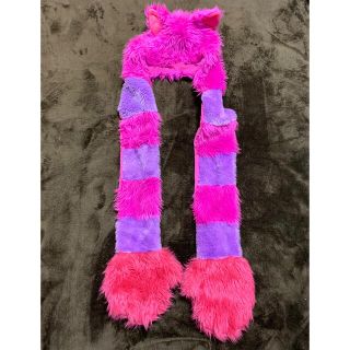 Disney - ディズニー チェシャ猫 帽子付きマフラーの通販 by あり's