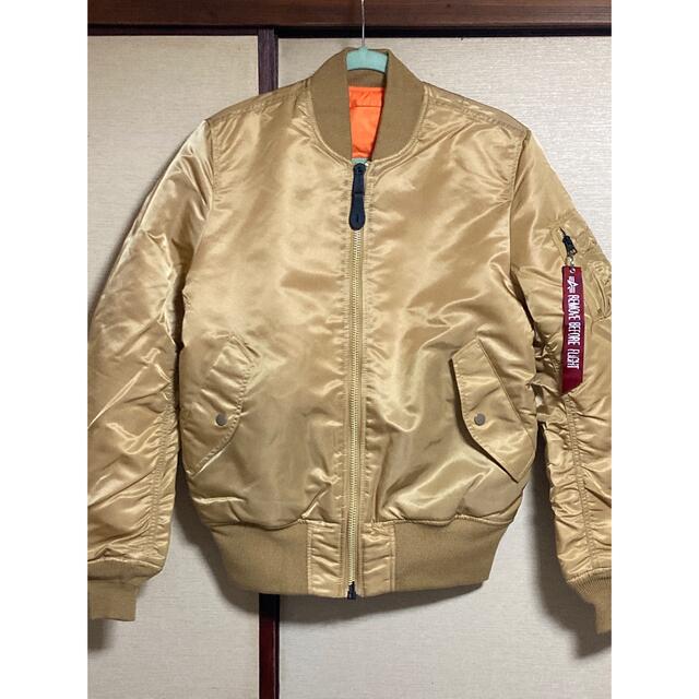 ALPHA INDUSTRIES - ALPHA INDUSTRIES MA-1 Mサイズ キャメル 試着1回