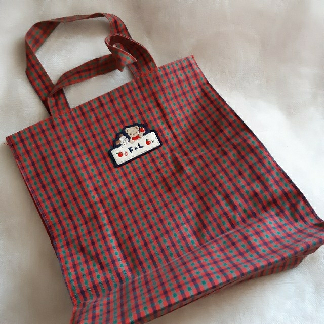 familiar - ファミリア Familiar チェック トートバッグ レッスン