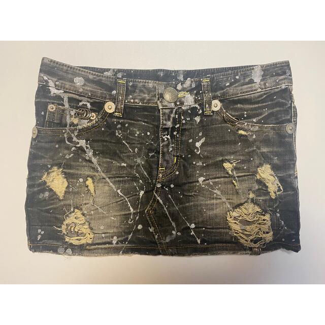 d.i.a - 【d.i.a】ダメージデニムミニスカートの通販 by しゃる's shop