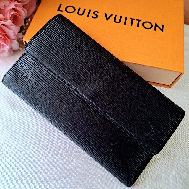 LOUIS VUITTON - ルイヴィトン 長財布 エピ 本革 黒 ブラックの通販 by