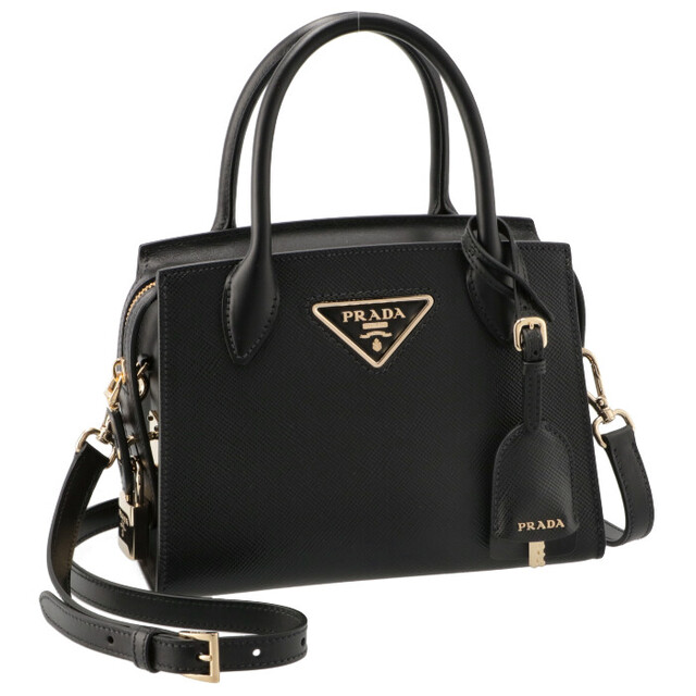 PRADA - PRADA トートバッグ クリステン サフィアーノ レザー ミニ