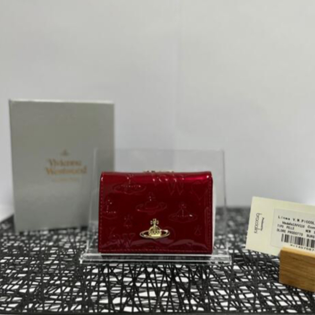 Vivienne Westwood - Vivienne Westwood エナメル 財布 折り財布 赤の