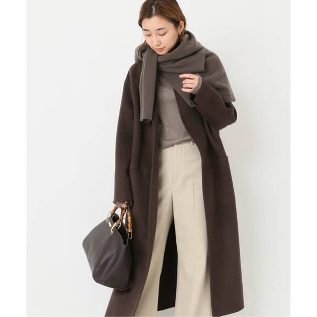 DEUXIEME CLASSE - victorian リバーロングノーカラーコート の通販 by