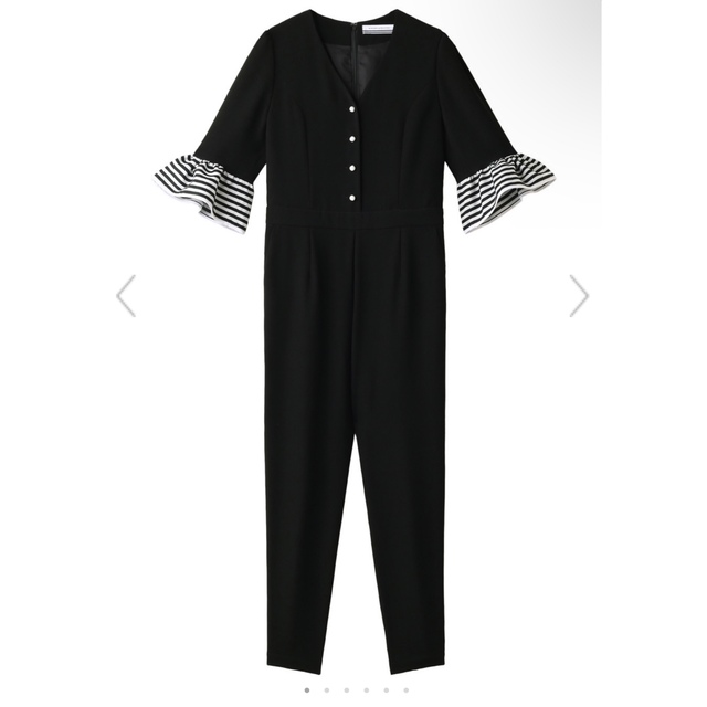 ボーダーズアットバルコニー ジャンプスーツ オールインワン ブラック