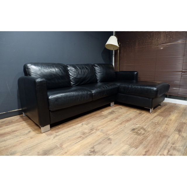 首都圏送無料〜訳あり40万大塚家具 レザーワールド 本革 コーナー