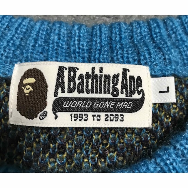 A BATHING APE - アベイシングエイプ モヘア ニットの通販 by TK｜ア