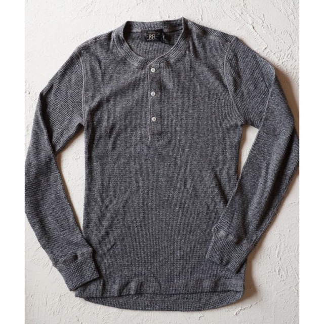 RRL - 新品*RRL*ワッフルニット ヘンリー シャツ*M* ダブルアールエル