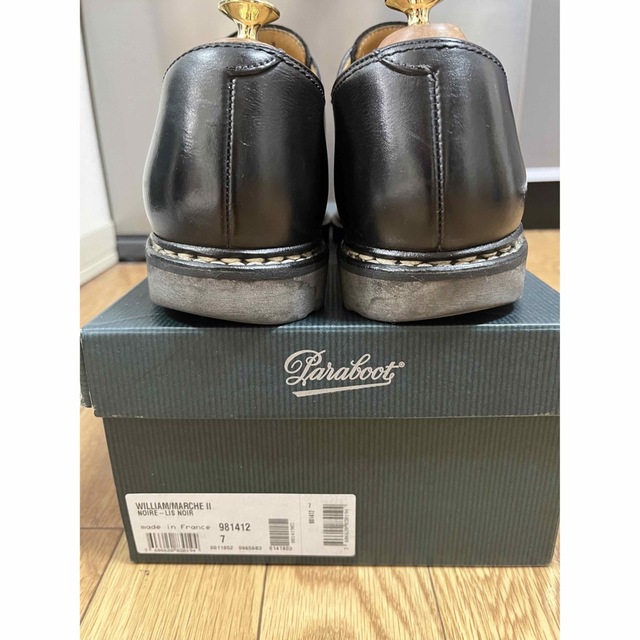 UK7 ウィリアム パラブーツ NOIR 25.5 PARABOOT Paraboot ウィリアム