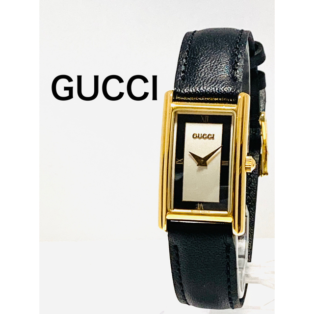 GUCCI - 美品！ GUCCI グッチ 電池&ベルト新品 レディース腕時計の通販