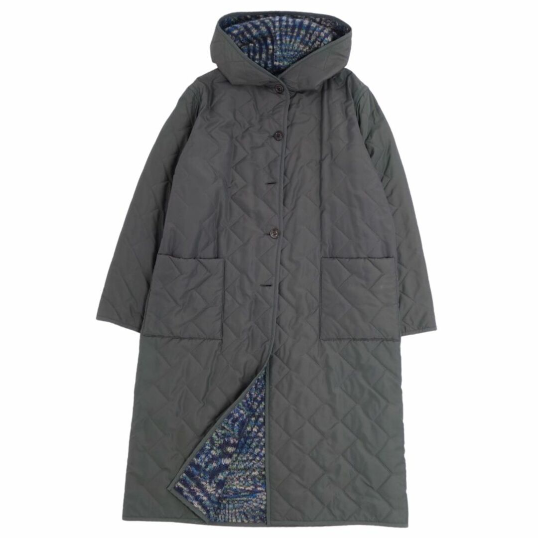 ミッソーニ MISSONI コート リバーシブル ロングコート モヘア 総柄