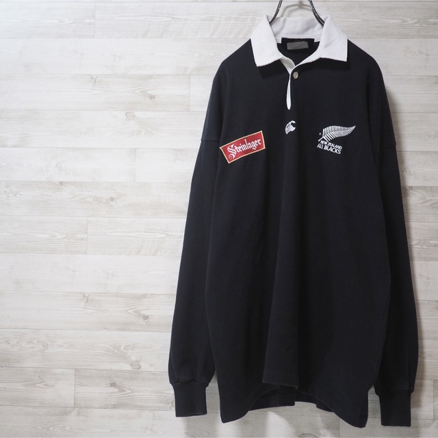 Vintage 90's CANTERBURY×ALL BLACKS ラガーシャツ 90s Canterbury of