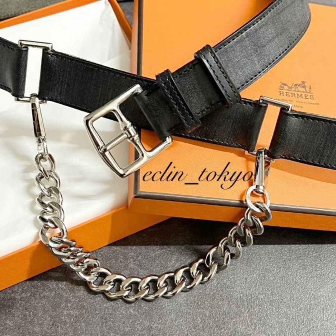 HERMES - 保管品 HERMES《極めて珍しい一本》チェーン付き レザー