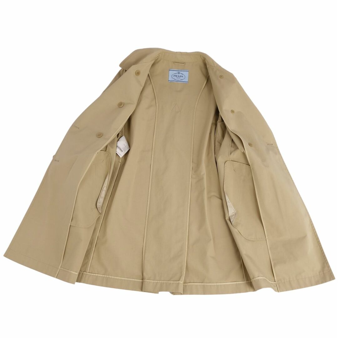 PRADA - 美品 プラダ PRADA コート トレンチコート ベルト付き 無地