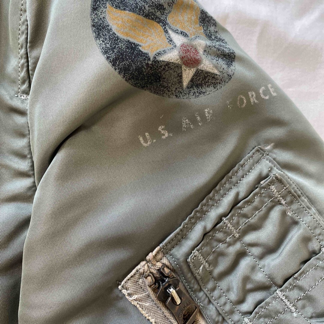 40s 50s 米軍 B-15 民間 ロカビリー シルバー ma-1 40s 50s 米軍 B-15