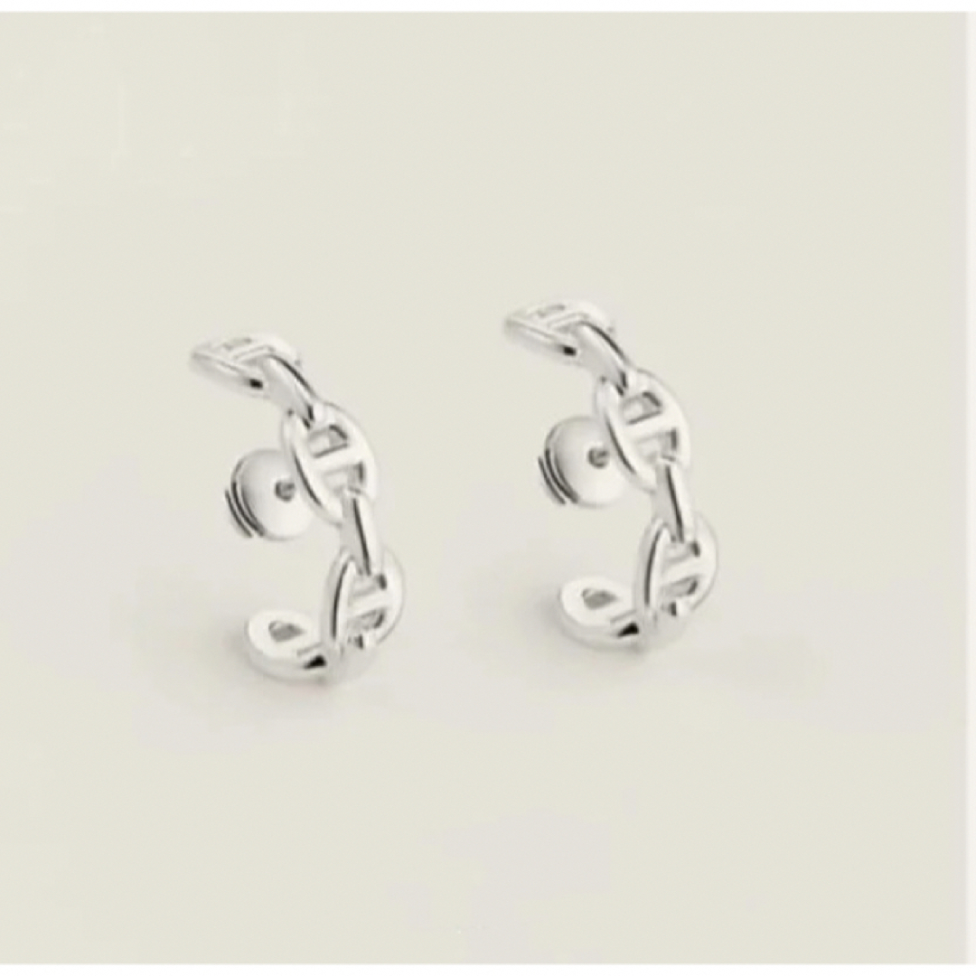 HERMES - 値下げ！HERMES シェーヌダンクル シルバー ピアス 新品未