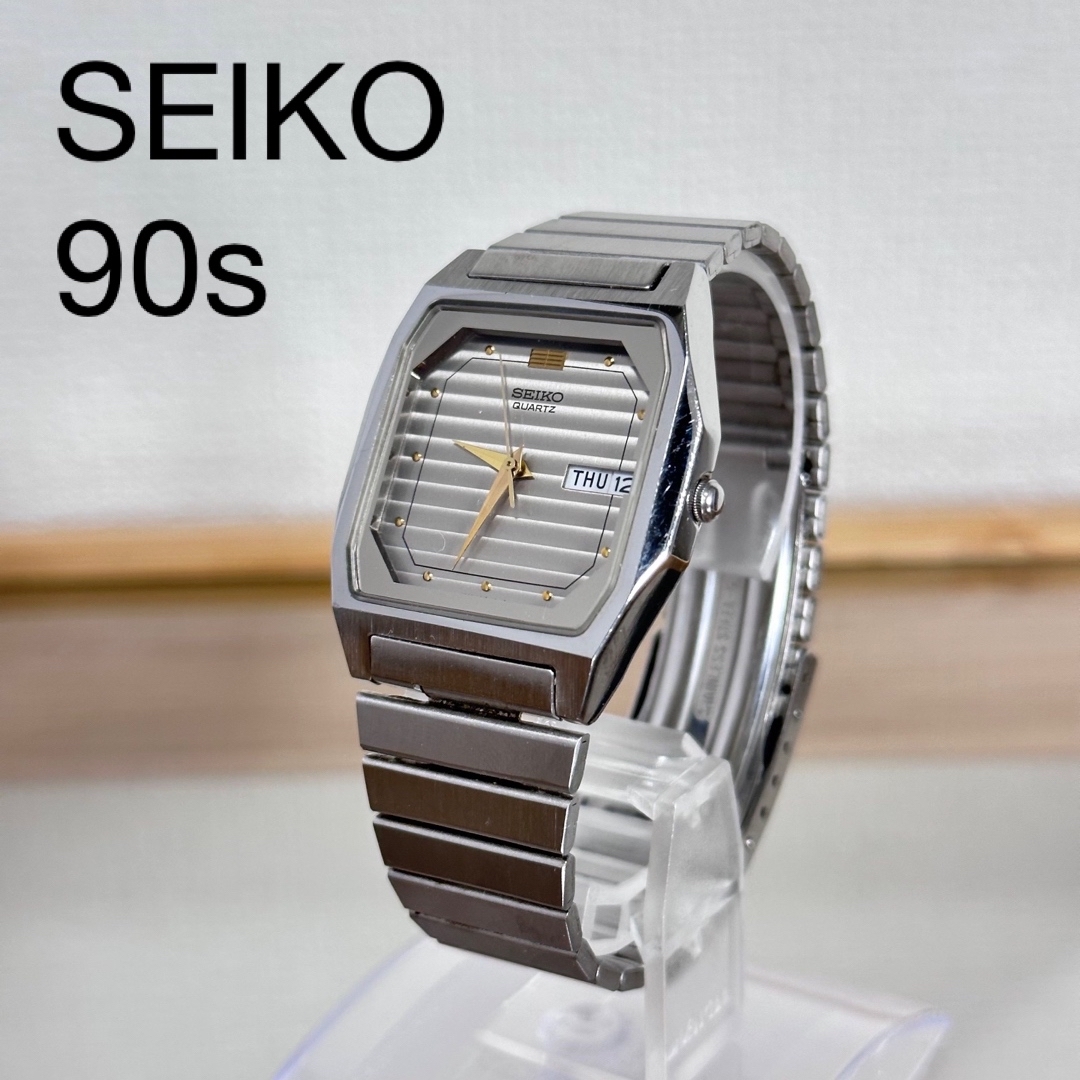 SEIKO - セイコー seiko クオーツ スクエア メンズ腕時計 稼動品
