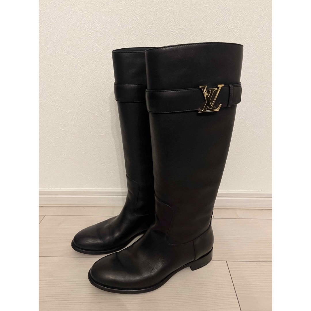 LOUIS VUITTON - ルイヴィトン エンジニアロングブーツ 37 24 ブラック