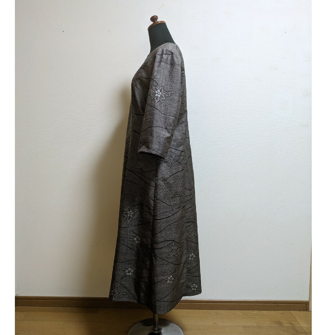 SOLD 着物リメイク ワンピース 大島紬 M〜Lの通販 by Yumi's shop｜ラクマ