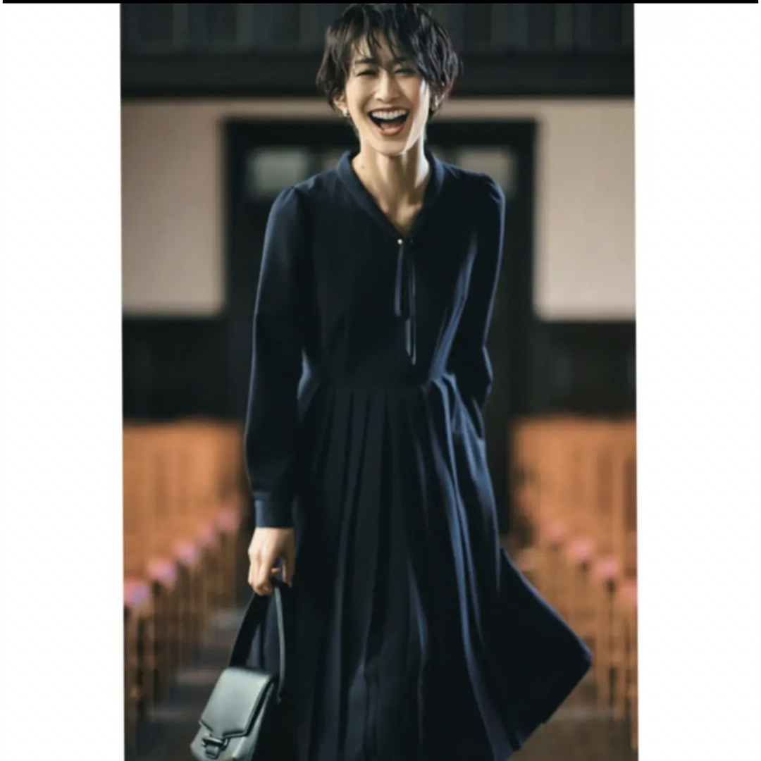 CELFORD - CELFORD ボウタイ プリーツ ワンピースの通販 by すず's