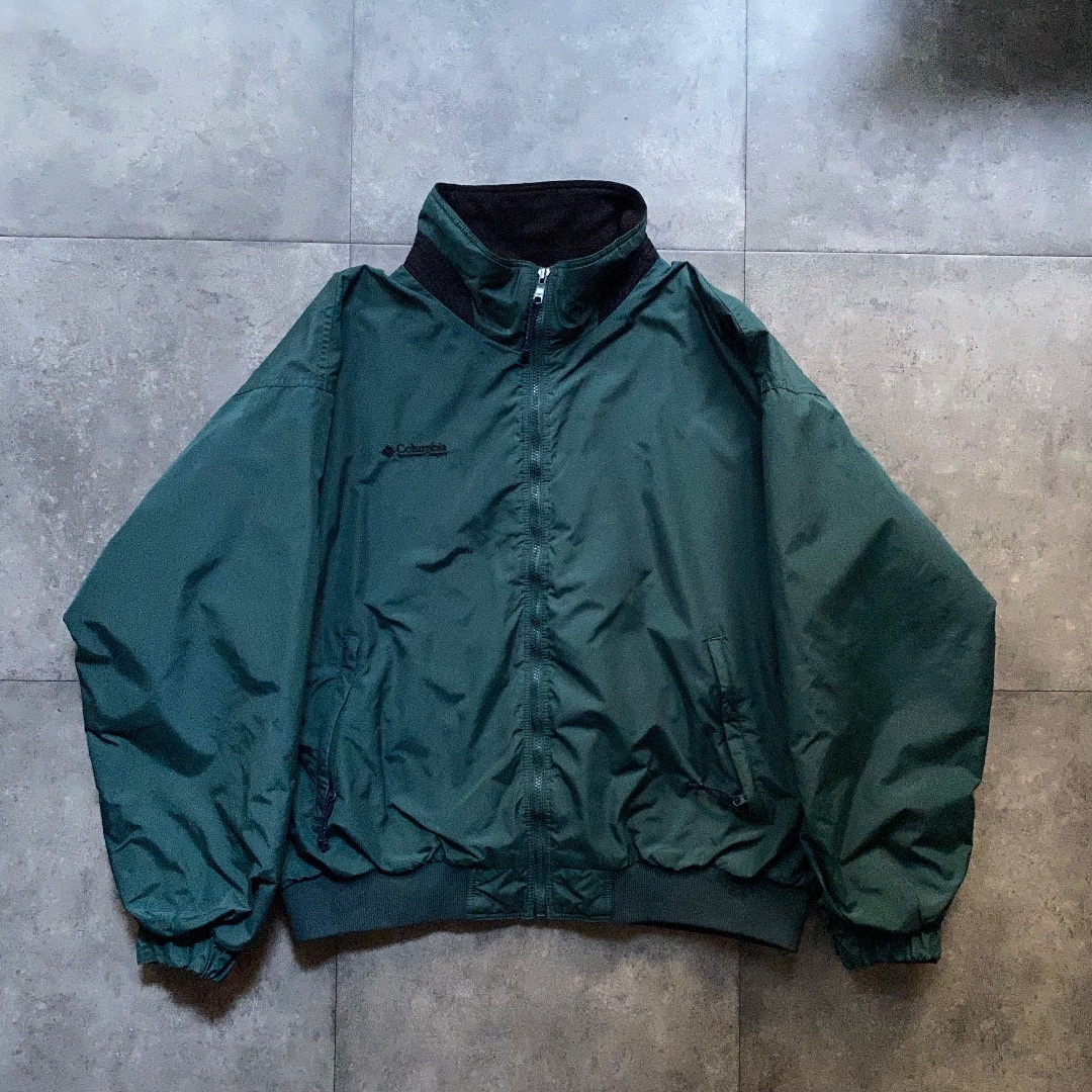 Columbia - 90s コロンビア ナイロンジャケット XL グリーン フリース