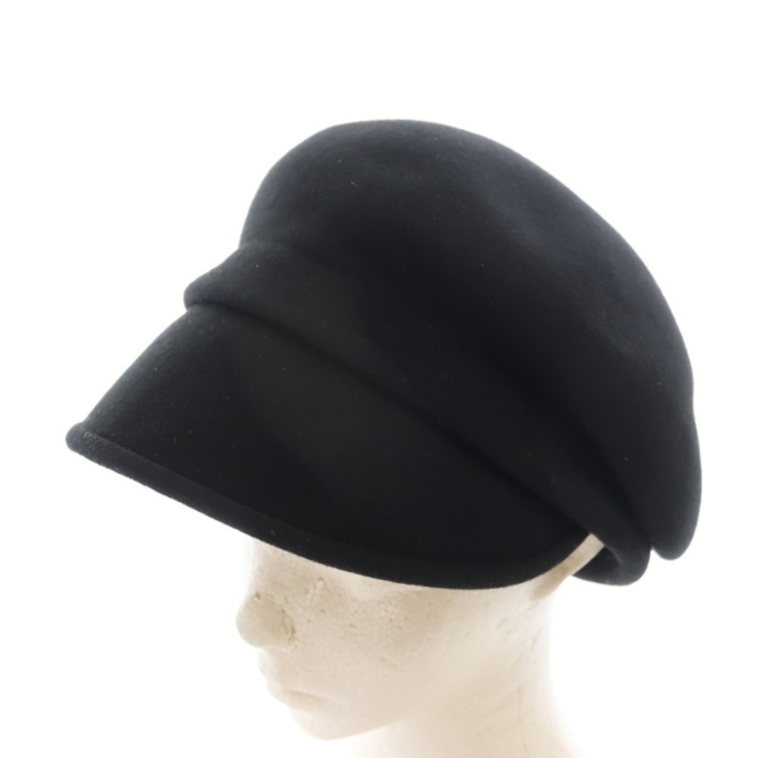 CA4LA - カシラ MAY FELT アシンメトリーキャスケット 帽子 ウール 黒