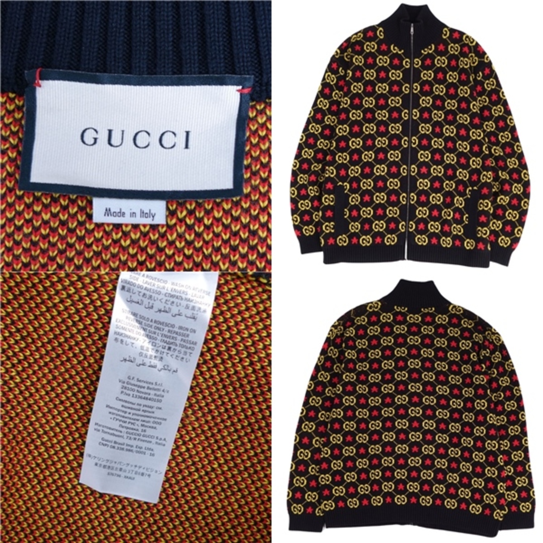 GUCCI - 極美品 グッチ GUCCI ニット ブルゾン 20AW ジップアップ