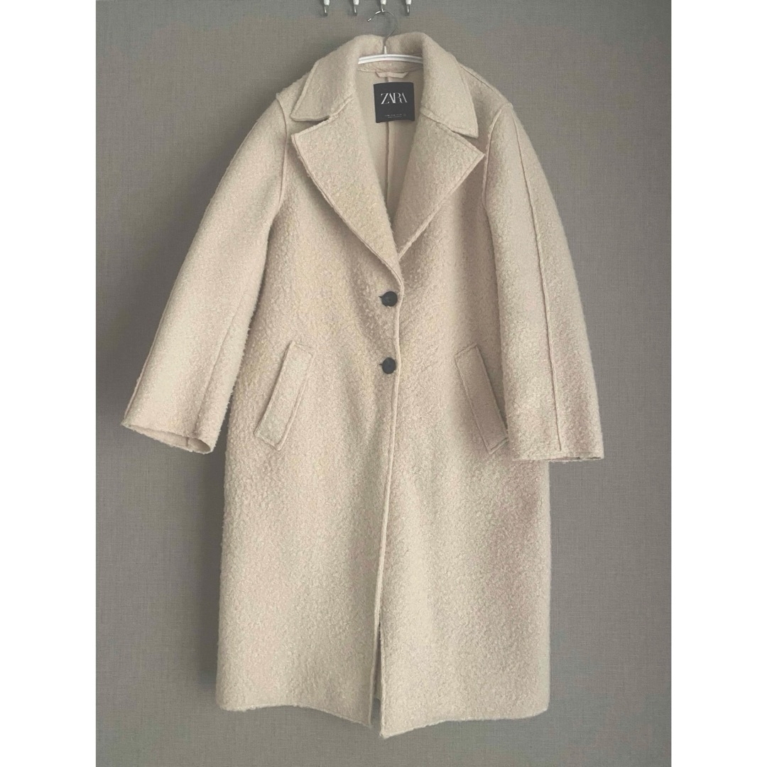 ZARA - ZARA ブークレー生地オーバーコートの通販 by rk2211's shop