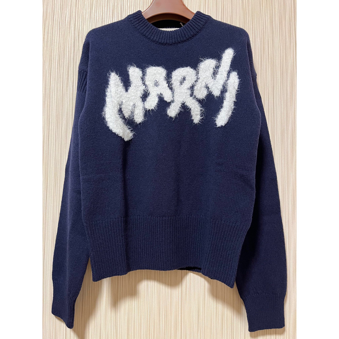 MARNI - MARNI NAVY KNIT ニット SUGA着用の通販 by Ichika's shop