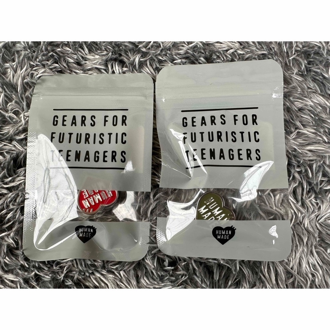 新色5色セット HUMAN MADE HEART PINS ピンズ